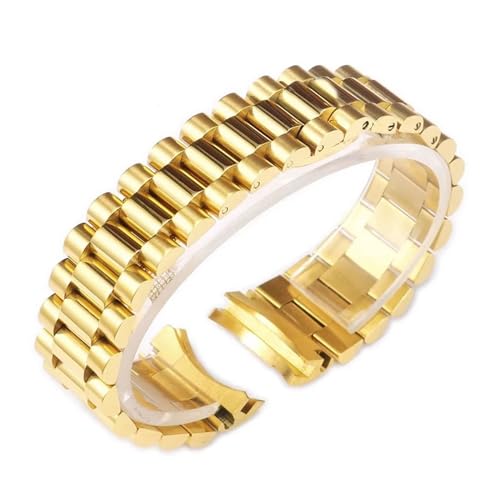 Bracelet de montre acier inoxydable massif compatible Rolex DATEJUST 17mm 20mm 21mm