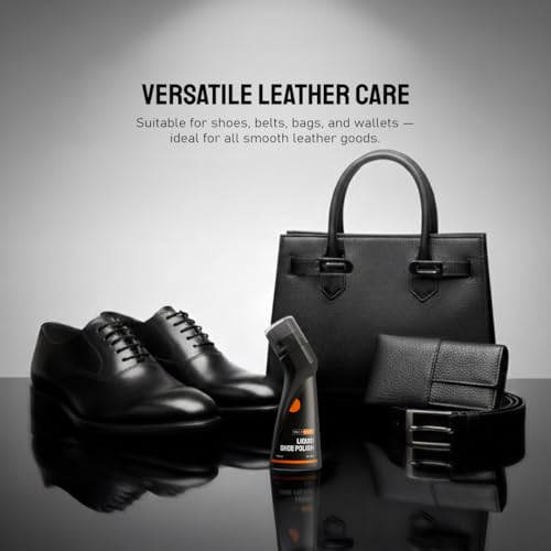 Image of SNEAKARE Liquid Shoe Polish, 100 ml - Water-Based Formula with Spill-Proof Applicator