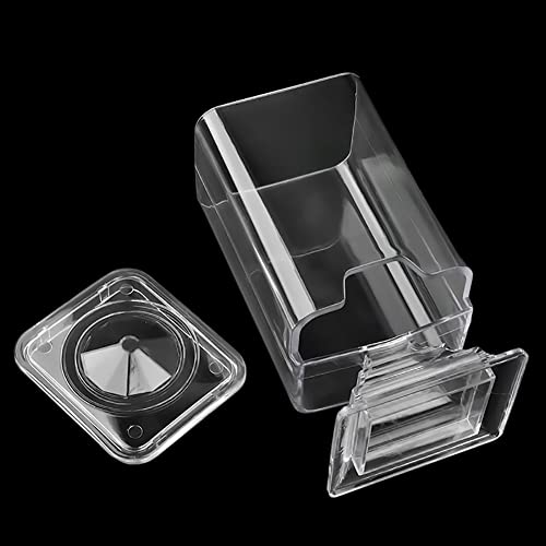 Distributeur de cotons en acrylique transparent pour produits cosmétiques et démaquillants