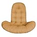 QKFON Coussin de balancelle en forme d'œuf, chaise hamac suspendue, coussin épais pour meubles de jardin, bureau