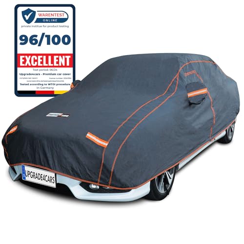Upgrade4cars Outdoor Car Cover waterproof & breathable | Universal Heavy Duty Full Garage for all Seasons | Car - XL - 533 * 178 * 121 cm