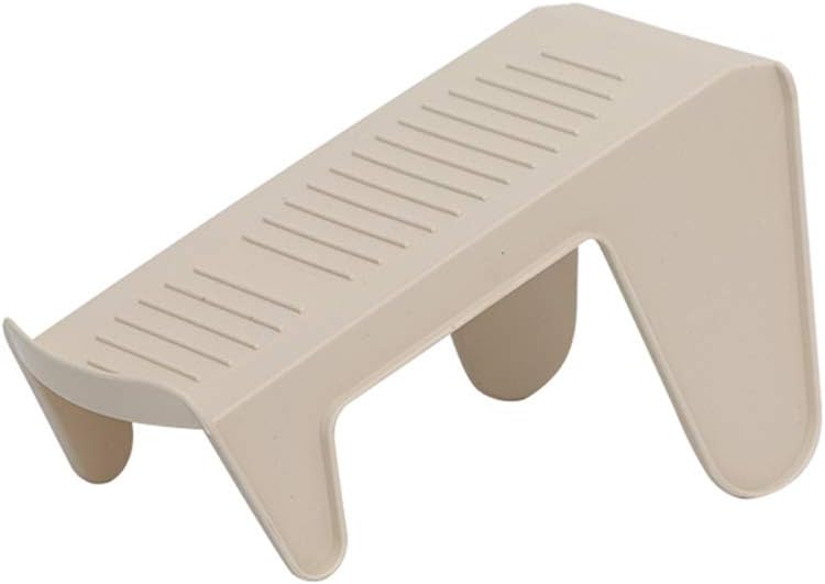 14 Pcs Shoe Slots Organizer Pullable Double-Layer Design Material Thick Anti-Slip Baffle Trapezoidal Smooth and Delicate Stable White