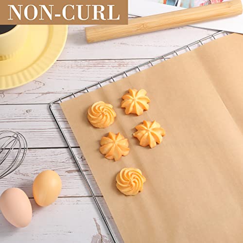 Harloon 200 Pcs 13 X 18 Inch Unbleached Parchment Paper For Baking, Heavy Duty Precut Baking Sheets Nonstick Parchment Sheets For Baking Cookies Steaming Grilling Cooking Air Fryer Oven Pan #TOP4