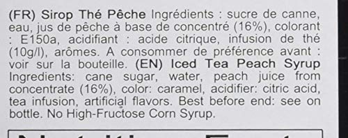 Xarope 1883 de Cha Sabor Pessego 1 Litro Pet, Marrom