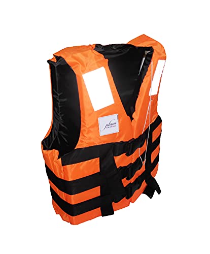 Jilani Kids Swim Jacket Life Jacket Personal Flotation Safety Life Jacket Weight Capacity Up to 80Kg Buoyancy 100N Age 6-15Years (Orange)