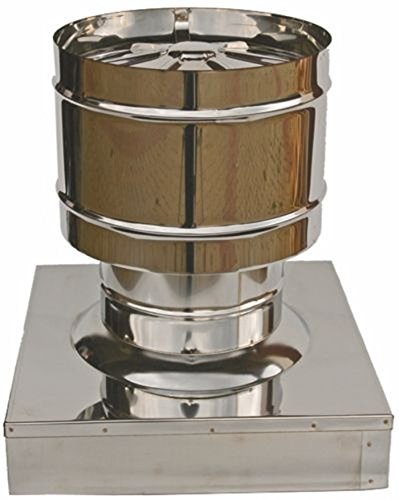 MISTERMOBY SOMBRERETE ANTIRREVOCO CERTIFICADO ACERO INOX TUBOS DE CHIMENEA BASE 32X32 CM