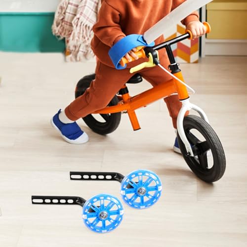 Ruedas de Entrenamiento para Bicicletas, 1 Par de Estabilizadores Ajustables Azules para Equilibrio y Aprendizaje miniatura 5