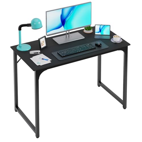 Image of PayLessHere | 39 Inch Computer Desk | Black | Sturdy Office Desk