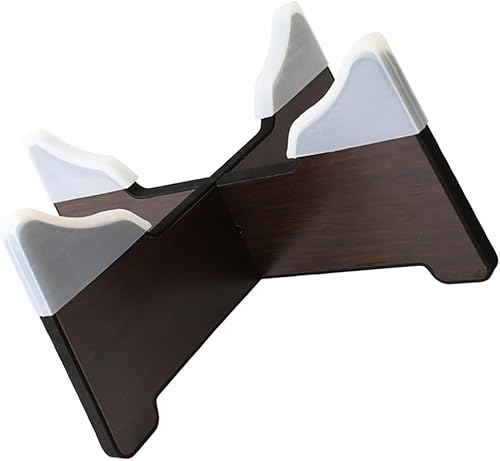 Miniatura 8 de SUPVOX Soporte de tambor de lengua de madera ajustable con almohadilla antideslizante de silicona, soporte para exhibición y rendimiento de tambor