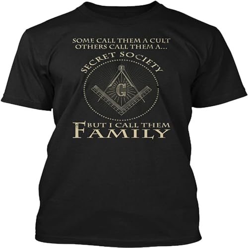 I Call Them Family Freemason Shirt Mason T-Shirt - 100% Cotton Black XL