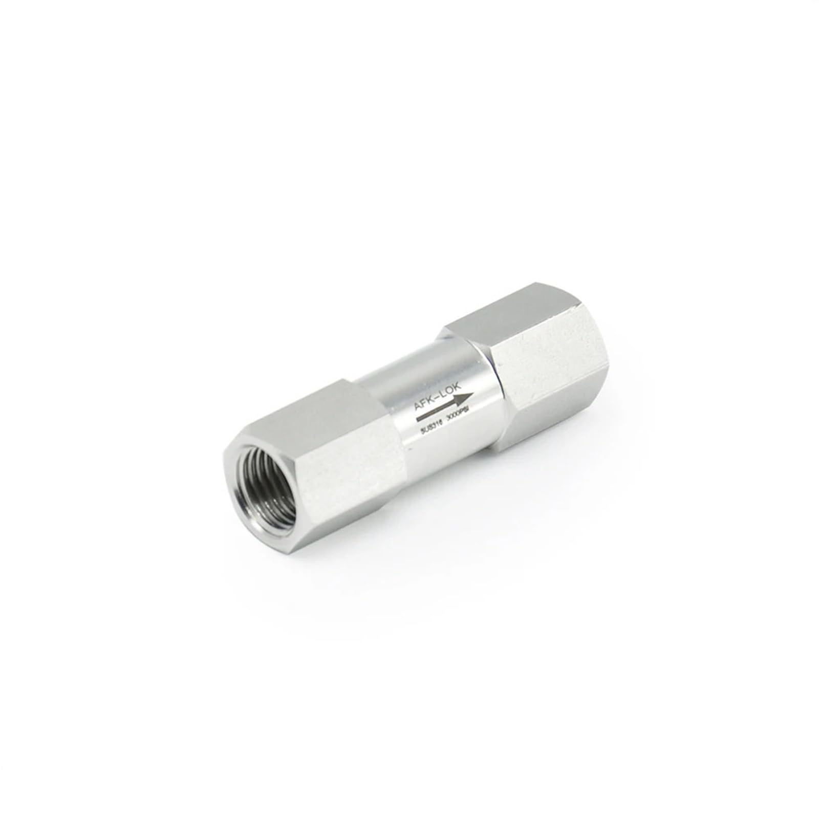 RCGKNNMUZ 3000PSI Non Return Check Valve Stainless Steel 316 NPT Female 1/8" 1/4" 1/2" 3/4" for Gas and Liquid(0.25 Inch)