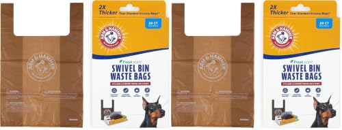 Arm & Hammer Heavy Duty Pet Waste Bags for Swivel Bin & Rake Dog Pooper Scooper,Refill Bags (Packaging May Vary),(Pack of 40) - image 1
