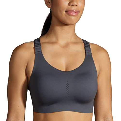 Brooks Women's Racerback 2.0 Sports Bra for High Impact Running, Workouts & Sports with Maximum Support - Asphalt - 44C
