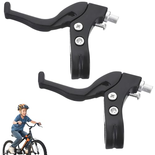 Agogue 1 paire de leviers de frein pour vélo d'enfant, poignées de frein noires, compatibles avec la plupart des vélos, durables et fiables