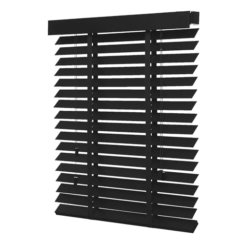Window Horizontal Venetian Blinds 25mm Thin Slats Wooden...