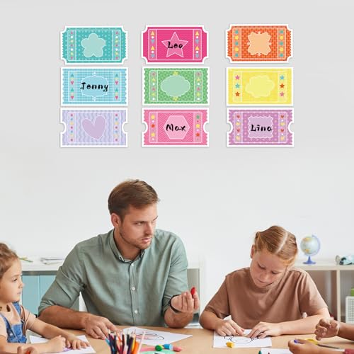 chiazllta 54 peças de recortes de bilhetes 9 designs de quadros de avisos para decorações de ingress