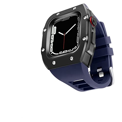 Bracelet en silicone pour Apple Watch 44mm flexible et respirant pour iWatch SE/6/5/4 INFRI
