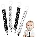 Attache Sucette pour Bebe Attache Tétine en Coton pour Les Filles Teething Bébés Garçons CadeauTeether Jouets Drool Bib 4 Pièces