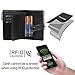 Sunwel Fashion Small Vegan Leather Wallet for Women RFID Blocking Ladies 13 Card Holder with Double Zipper Pocket (BLACK)