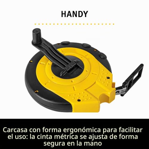 Cinta métrica STABILA 20 m de acero para topografía construcción y replanteo de obras 5