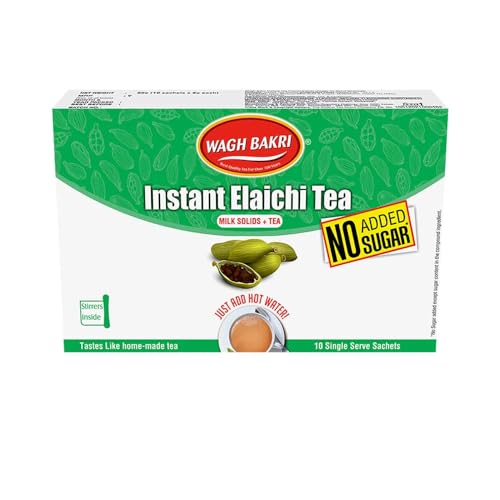 Image of Wagh Bakri Elaichi Without Sugar Instant Tea Premix,cardamom tea,80 gram