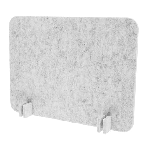 DOITOOL Panel Divisor Acústico de Escritorio Fieltro Pantalla de Privacidad para Oficina y Aula Reducción de Ruido Instalación y Almacenamiento Color Gris