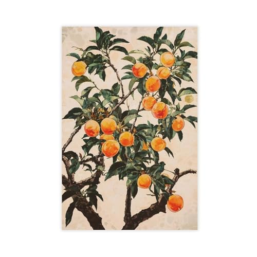 Poster pêcher sur toile pour habiller un mur vide avec élégance