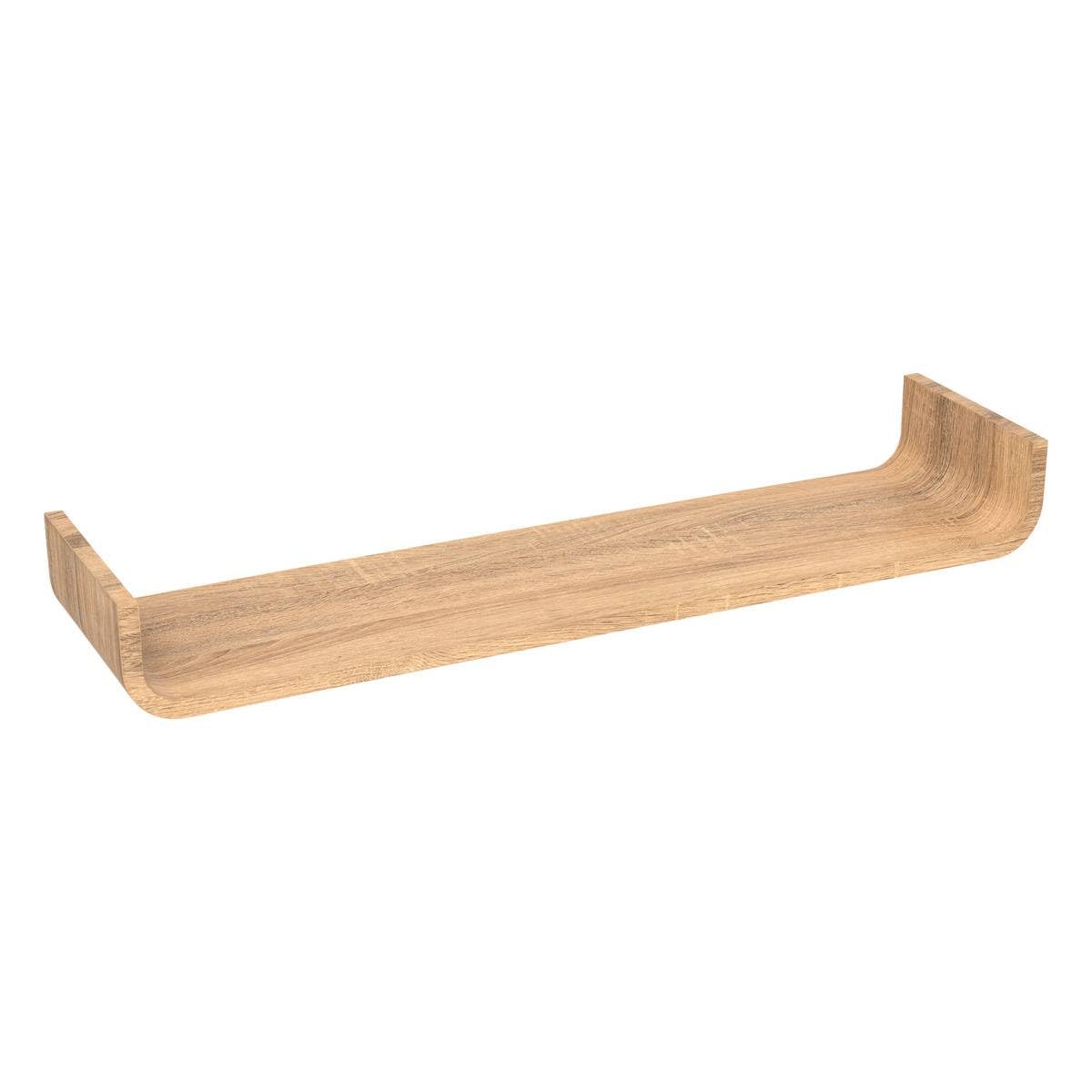 Étagère murale courbée effet bois beige 5five haut de gamme pour intérieur chic