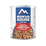 Mountain House Gluten-Free Mexican-Style Adobo Rice & Chicken Freeze-Dried Food for Camping, 7 Servings, 30-Year Shelf-Life