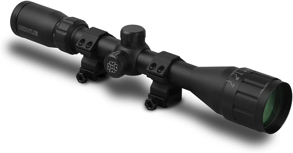 In-Depth Review of KONUS FIGHTER 4-12X40AO BDC W/Rings, 7353: A Shooter's Best Companion
