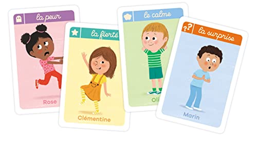 Nathan - Au Rythme de l'enfant Les émotions - Apprendre à gérer ses émotions - Jeu de Cartes mémoire et Paires pour Les Enfants - 3 à 7 Ans