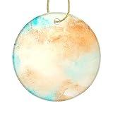 adornos navideños en color azul turquesa 🎁 Colgante decorativo: el adorno viene con una cinta colgante dorada, que se puede colgar en árboles de Navidad, refrigeradores, puertas, ventanas, paredes o en cualquier lugar que desee como decoración. Un adorno lindo.