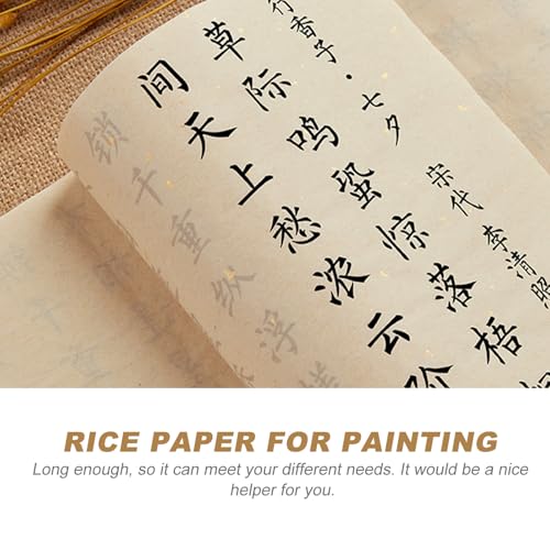 Papel Xuan para caligrafía resistente que absorbe tinta sin perforarse 7
