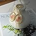 KBFORU Daffodils Earrings for Women,Handmade Queen Anne's Lace Pressed Flower Earrings,Unique Resin Dried Flower Earrings,Perfect for Parties or Gifting (Pink)