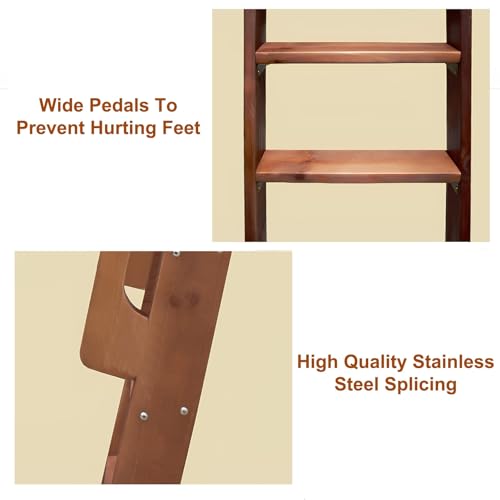 Échelle de lit superposé en bois naturel pour petits espaces et dortoirs - 3