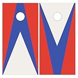 Corn Hole Wraps Vinyl Skins for Game Boards 2x4 Self Adhesive PET Stickers Outdoor Lawn Toss Set Cover Graphics Corn Hole Board Decal Weatherproof Laminated Surface 2 Piece Void Signal