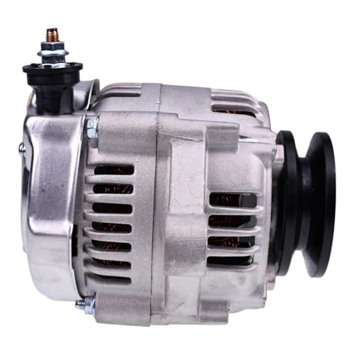 Image of HOLDWELL 12V 40A Alternator 18504-6220 129052-77220 Compatible with Kubota Engine D1005-E V2003 V2203-E Excavator KX018-4 Loader SCL1000 Tractor M4800SUD-F for Perkins Engine 102.05 103.07