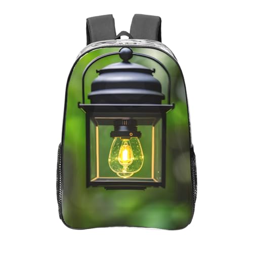 Sac à dos transparent avec poches et imprimé luciole pratique
