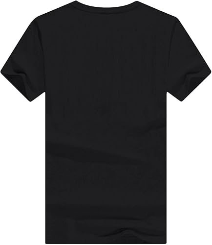 Miniatura 5 de Camisa de manga corta para mujer ajuste relajado cuello redondo gráfico de plumas cómoda túnica ligera sudadera