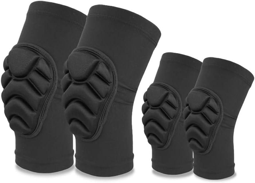 Knee and Elbow Pads Protective Gear Set for Cycling Running Volleyball Crashproof Antislip for Toddler Kids Youth