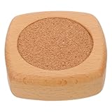 Lurrose ピンクッション 木製 針山 コルク芯 針刺し 針立て 無垢材 レザークラフト 裁縫 道具 刺繍 まち針 ホルダー 針休め 収納 携帯 小型 おしゃれ ハンドメイド