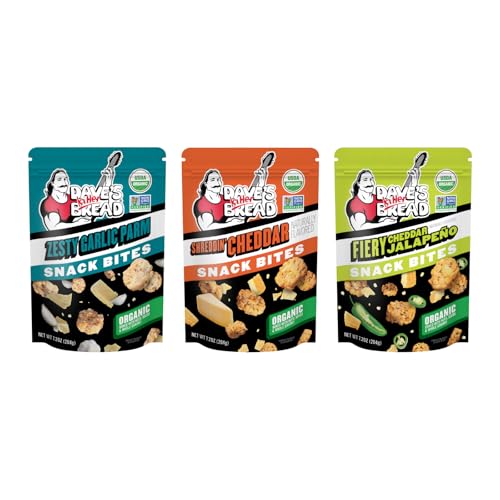 Dave’s Killer Bread Crunchy Cheese Lover’s Snack Bites 7.02 oz (Variety Pack)