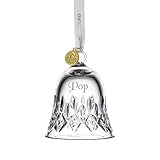Waterford Personalized Lismore Bell Ornament, Custom Engraved Crystal Ornament for Christmas Tree, Holiday Decoration
