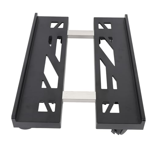 Soporte móvil para torre de computadora Dpofirs con ruedas | Soporte telescópico ajustable para CPU, carrito bajo escritorio con ruedas bloqueables miniatura 2