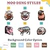 Moo Deng Merch - Unique Birthday Gift, 2024 Moo Deng Hippo Plush, Personlized Gifts For Birthday Thanksgiving Christmas Housewarming, Moo Deng (The Longest Side: 3.93 in) #2