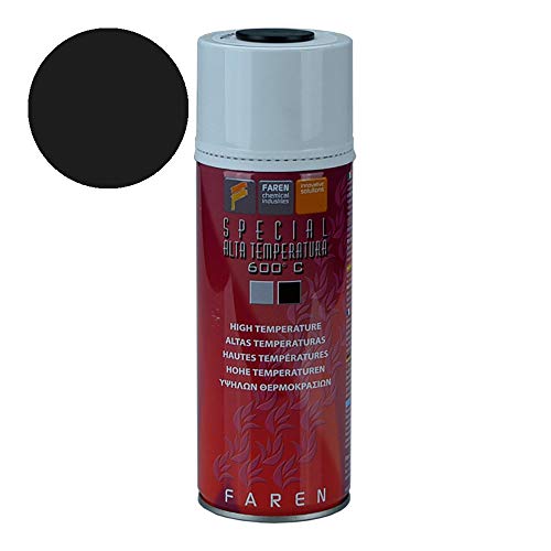 vernice spray smalto siliconico alta temperatura max 600° (nero)