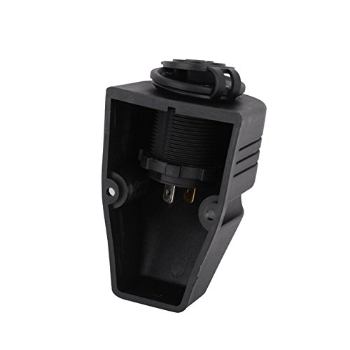 Universal Dual USB Car Charger Power Adapter Black Surface Mount Dual