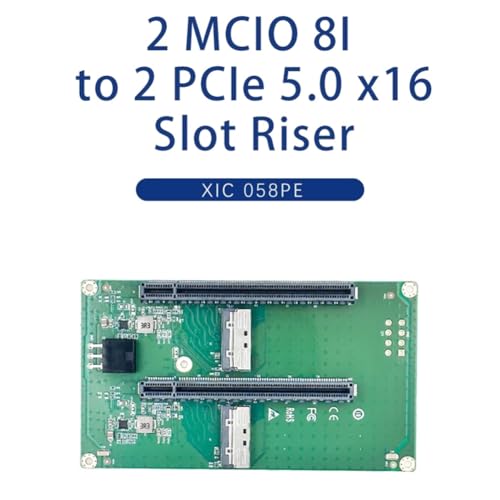 Doble Ranura PCIe 5.0 X16 desde MCIO 8I para Máximo Rendimiento de GPU ATX 2