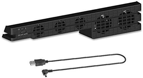 Aohi WXQ-XQ Ps4 Pro Cooling Cooler Fan Super Turbo Temperature Control with USB Cable for 4 Ps4 Pro Console Vertical Stand USB Fan 360 Degree