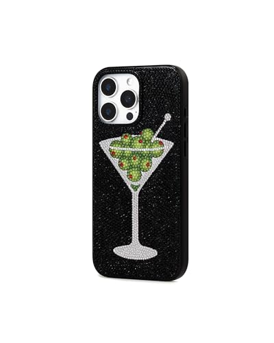 Image of JW PEI Olive Martini Artificial Crystal Phone Case - Black